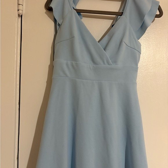 Altar'd State Light Blue Ruffle Mini Dress - Picture 2 of 6